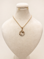 گردنبند ژوپینگ طرح ماه و ستاره با آبکاری طلا