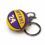 جاسوئیچی توپ بسکتبال مدل Kobe Bryant 24 طرح زرد بنفش