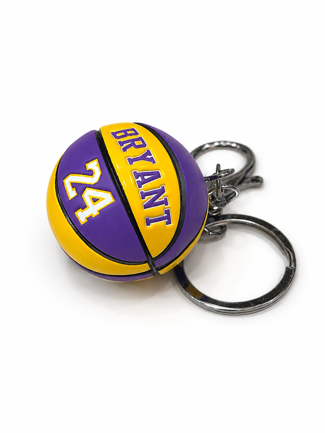 جاسوئیچی توپ بسکتبال مدل Kobe Bryant 24 طرح زرد بنفش جاسوئیچی توپ بسکتبال مدل Kobe Bryant 24 طرح زرد بنفش