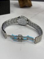 ساعت مچی زنانه طرح امگا کانسلیشن مستر کوالیتی فول استیل صفحه یاسی نگین‌دار - Image 2